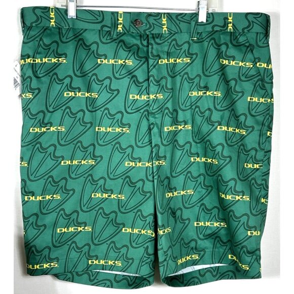 Loudmouth Mens Shorts Sz 42 Oregon Ducks NEW Quack Attack NWT Collegiate - Picture 5 of 6